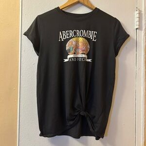 Abercrombie Kids Short Sleeve Black T-Shirt for Girls